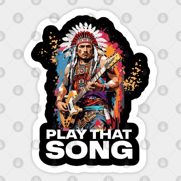 Play that song Sticker by BishBashBosh